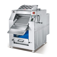Machine à presser la pâte automatique commerciale à cycle continu, plieuse industrielle pour pizza et pain, en acier inoxydable