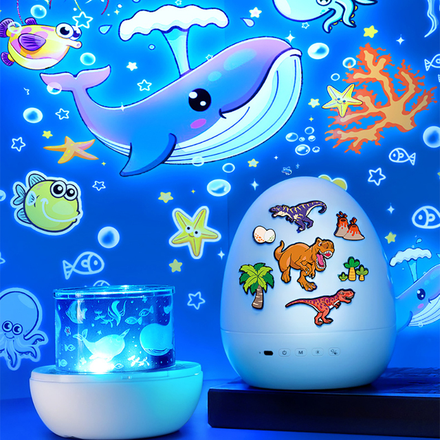 Dinosaur Star Night Light Projector Kids Toys PC Material with BT Function Birthday Gifts Dinosaur Toys for Kids