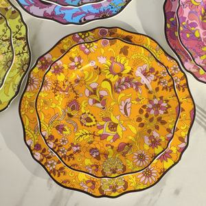 Wholesale European Style Plant Porcelain <b>Plate</b> Sets and Luxury Bone China <b>Charger</b> <b>Plates</b> - Product Image 6