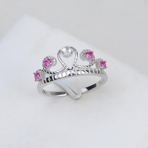 แหวนเงินแท้ S925 ดีไซน์มงกุฎ ปรับขนาดได้ 4-6 ไซส์ ฝังมุก งาน DIY โรแมนติก สำหรับผู้หญิง รุ่น 247 - Product Image 2