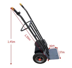 600KG Lithium Battery Hand Trolley For Material Transportation Portable Battery Carrier