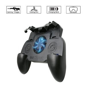 Pubg-cep telefonu denetleyicisi için soğutma fanı tetik Joystick oyun tekerleği direksiyon ile 2000mAh mobil Gamepad - Product Image 2