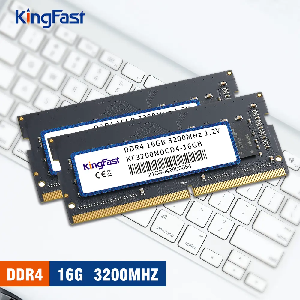 KingFast orijinal DDR4 RAM bellek 2400MHz 2666MHz 3200MHz 4GB 8GB 16GB 32GB SODIMM DDR4 RAM için Laptop