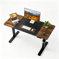 Bureau debout électrique à double moteur réglable en hauteur pour poste de travail informatique à domicile