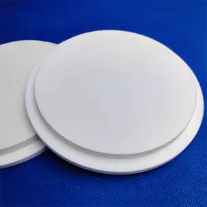 Tùy chỉnh 99% alumina gốm mặt bích đĩa Al2O3 đĩa tấm với bước