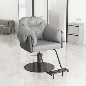 Poltrona da Barbiere in Pelle Sintetica Regolabile con Braccioli, Struttura in Metallo, Design Moderno per Tintura e Permanente - Product Image 4