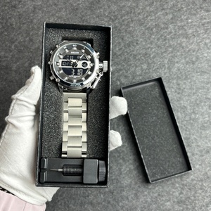 Nouvelle montre de luxe tendance pour homme, bracelet en nylon et cuir, alliage, style sport, double luminescence, boîtier en acier inoxydable - Product Image 5