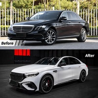 Kit carrosserie pour Mercedes Benz Classe E W213 2016-2023, pare-chocs avant et arrière style W214 63, avec capot, mise à niveau 2024+