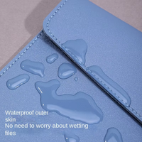 Porte-documents portable en cuir PU imperméable format Lettre pour CV, documents juridiques et voyages