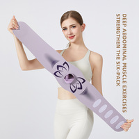 Ceinture amincissante chauffante à micro-courant pulsé avec sangle réglable et extensible pour l'entraînement abdominal