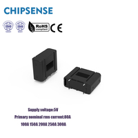 Sensor Arus Hall Terkompensasi Loop Tertutup Seri CS1V PB00 80-200A 5V Supply PCB Mount Current Transducer untuk Inverter