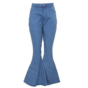 <span class=keywords><strong>Jean</strong></span> évasée <span class=keywords><strong>grande</strong></span> <span class=keywords><strong>taille</strong></span> pour <span class=keywords><strong>femme</strong></span>, pantalon en tissu Stretch, <span class=keywords><strong>taille</strong></span> haute, jambes larges, mode 2020 - Product Image 5