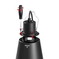 REPTIZOO ZRL04D-PRO Lampe dôme profonde intelligente WiFi 5,5 pouces avec réflecteur en aluminium poli et céramique E27 100W UVA UVB pour basking