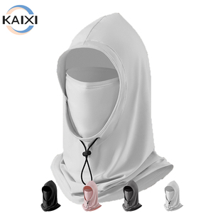 Masque d'été en soie de glace Couvre-chef pour hommes Couvre-cou détachable Couvre-chef mince, respirant et simple Chapeau <span class=keywords><strong>Cagoule</strong></span> <span class=keywords><strong>Casquette</strong></span> - Product Image 1