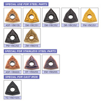 Outils de tournage de tour CNC ZCC-CT Inserts en carbure de la série WNMG pour les modèles de traitement de l'acier inoxydable WNMG060404/080408-EM YBG205 OEM