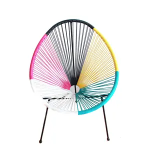 Дешевые веревочные стулья, уличная мебель для патио, ротанговый плетеный стул Acapulco, кресло для яиц