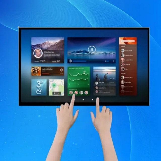 New 27-Inch Portable Mobile Monitor 10000mAh Rechargeable Battery 8+128GB Touch Screen Tablet Android 13 Full HD Wi-Fi