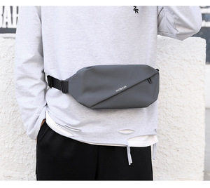 Riñonera Deportiva Impermeable con Logotipo Personalizado al por Mayor, Riñonera Mini Unisex, Riñonera de Poliéster para Hombre - Product Image 3