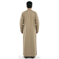 Qamis Traditionnel Islamique pour Hommes à Manches Longues – Robe Décontractée Arabe pour le Ramadan, Idéale pour les Musulmans