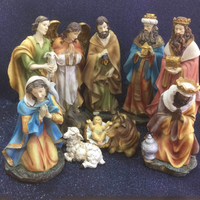 Grande Crèche de Noël de 67 cm, Statue de l'Enfant Jésus, Mangeoire de Noël, Ornement de Crèche, Décoration de Maison de Fête