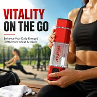 Bouteille d'eau portable professionnelle à ions hydrogène avec électrodes en titane et platine pour le soutien de la vitalité
