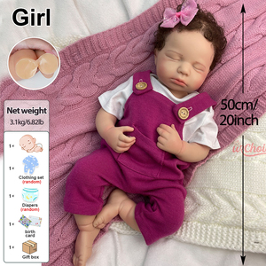 Bebés Reborn de Silicona, Gemelos de Silicona con Cabello, Boca Abierta para Chupete, Aptos para Baño, Muñecos Flexibles con Sensación Realista - Product Image 4