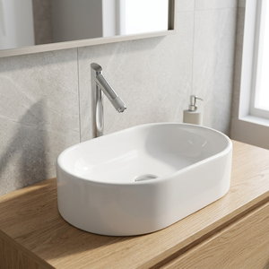 À vendre céramique blanc coin comptoir bassin porcelaine évier de lavage à la main pour la maison cuisine salon - Product Image 1