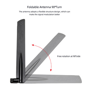 Tăng cao 5G ăng ten cao su cho Card mạng không dây Wifi Router 680-6000Mhz cho SMA Nam Dọc Độ nhạy tín hiệu cao - Product Image 2