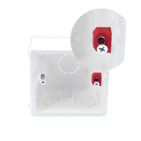 Boîtier de jonction PVC BODER simple gang, IP65, pour installation électrique, avec boîte blanche fine personnalisée type 86 – Vente en gros usine FOSHAN