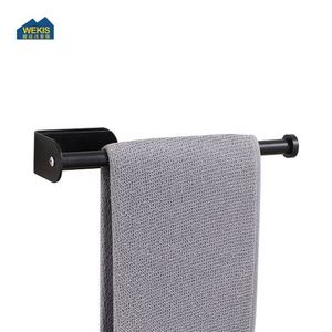 Porte-rouleau de papier toilette mural moderne sans perçage, auto-adhésif, couleur noire, pour la cuisine et l'hôtel - Product Image 3