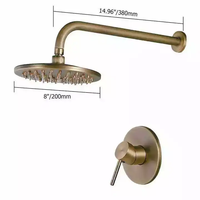 Robinet de douche ou de lavabo en laiton massif antique, mitigeur d'eau