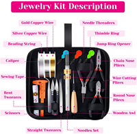Kit de fournitures de fabrication de bijoux avec fils d'outils de bijoux pour la réparation de bijoux et les perles