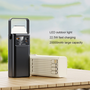 Di động ngoài trời 30000mAh ngân hàng điện sạc nhanh 4 cáp dẫn hiển thị đèn Pin xử lý Tương thích <span class=keywords><strong>iPhone</strong></span> cho Samsung QC3.0 PD - Product Image 3