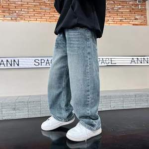 <span class=keywords><strong>Jeans</strong></span> en Denim Style Vintage Décontracté Adolescents Garçons Taille 14-16 Baggy Jambe <span class=keywords><strong>Large</strong></span> Taille Elastique Poches Cargo Eco-Friendly Winter ODM Supply - Product Image 5