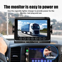 Monitor de Video LCD de 7 Pulgadas para Vehículos, Kit de Cámara de Reversa para Camioneta, Autobús, RV, DVR AHD de 1080P, Sistema de 2 Canales