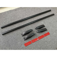 Barres de toit universelles Xinliyuan en alliage d'aluminium robuste et ABS, porte-bagages de toit de voiture avec autocollant adhésif puissant, noir, 120-170 cm