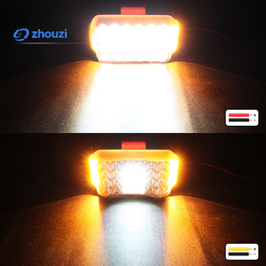 5-inch vuông nhôm Led Spotlight 32 LED 96W Trắng/Vàng Kép Màu 4000lm siêu sáng off-road xe mái ánh sáng làm việc - Product Image 5