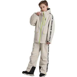 Combinaison de ski personnalisée pour enfants, garçons, imperméable, isolée, vêtements de neige, 220g, impression numérique, logo sur la manche gauche - Product Image 3