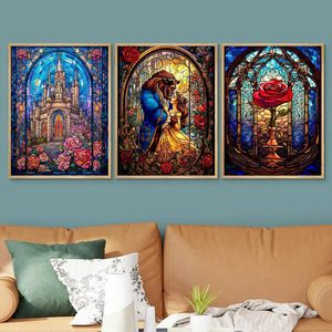 SONGWOOART Kit de Pintura de Diamantes 5D, Diseño de Dibujos Animados de Cuentos de Hadas Encantados, para Decoración del Hogar, Pinturas de Diamantes Personalizadas - Product Image 2