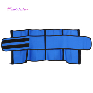 Zanzenanbin — <span class=keywords><strong>ceinture</strong></span> d'exercice à trois couches, fermeture éclair, pour femmes, Latex bleu, entraîneur de <span class=keywords><strong>taille</strong></span> - Product Image 4
