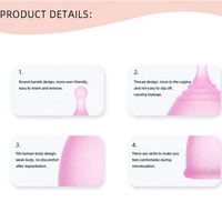 Copa Menstrual para el Cuidado Postparto, Higiene Femenina, Copa Menstrual de Silicona Reutilizable para Mujeres