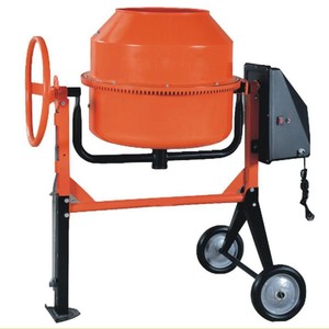 Pequeña mezcladora móvil eléctrica para construcción de ingeniería, mortero de cemento y hormigón, planta dosificadora de hormigón - Product Image 1