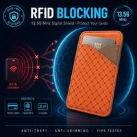 Магнитный держатель для карт с защитой от RFID, кошелек MagSafe из искусственной кожи для iPhone, Samsung, Android, оптом для США и ЕС