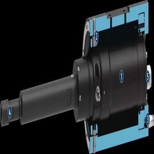 Moteur pneumatique de débavurage Schunk MFT R 390MFT 390 F 0 0 pour applications de meulage sur bras robotiques et unités fixes - Product Image 3