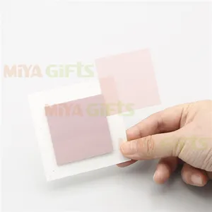 custom PET transparent sticky notes flags office customizable shapes index tab sticker memo pad