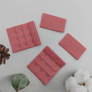 Accessoire de vêtement, extension de soutien-gorge, crochet et œillet, fermeture à boucle pour accessoires de soutien-gorge, 3 rangées, 3 crochets, rubans, connecteurs - Product Image 2