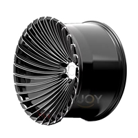 Jantes monobloc forgées sur mesure pour voitures particulières, de 18 à 26 pouces, 6x130, multi-branches, brossées, polies, noir profond, jantes en alliage de luxe