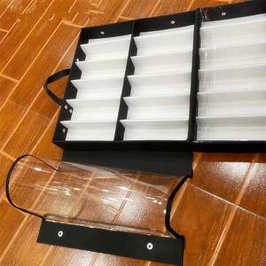 Étui de rangement portable noir de haute qualité pour lunettes, boîte à grille pour lunettes de soleil, 32 emplacements, présentoir à lunettes - Product Image 5