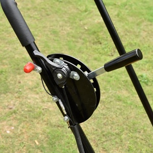 Débroussailleuse professionnelle à essence HOTOKA 52cc, machine agricole chinoise 51.7cc, débroussailleuse à essence robuste avec <span class=keywords><strong>roues</strong></span> - Product Image 4