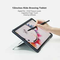 Tablette graphique numérique 4K 8192 niveaux avec panneau caméra 13MP, stylet numérique, PC Android 8+128 Go, interface USB, pour enseignement et écriture